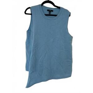 Banana Republic women's blue 100% cashmere tank/sweater vest sz L #1662